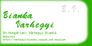bianka varhegyi business card