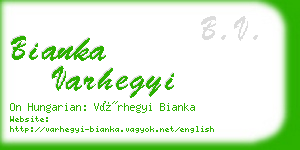 bianka varhegyi business card